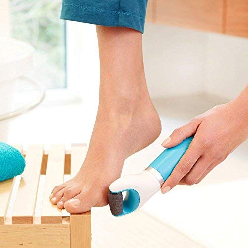 Amope Pedi Perfect Electronic Foot File - Regular Coarse, Blue