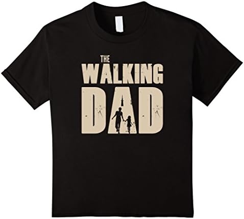 Kids THE WALKING DAD Tee Shirt 10 Black