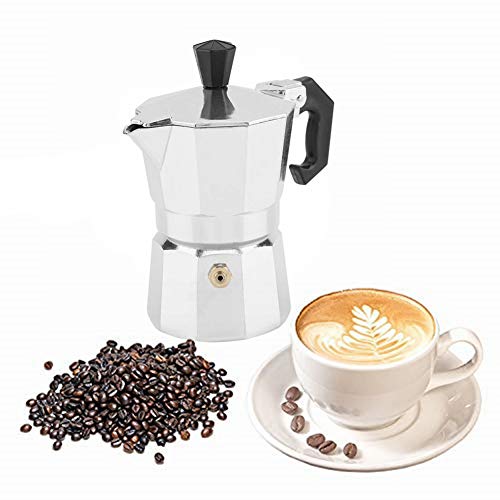 30mL 1 Cup Aluminum Italian Type Moka Pot Espresso Coffee Maker Stove Home Office Use on Gas or Elec 30mL 1 Cup Aluminum Italian Type Moka Pot Espresso Coffee Maker Stove Home Office Use on Gas or Elec