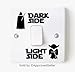ApprovedSeller New Vinyl Star Wars Decal Sticker of The Dark Side Light Side Wall Light Switch Darth Vader Yoda Walt Disney Custom Sticker for Kids and Adults Made and Sold