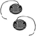 Neewer Lens Cap Kit for Nikon D3200 D3100 D3000 D5200 D5100 D5000 D90 D80 D60 D40 DSLR Cameras, Kit Includes: (2)52mm Center Pinch Lens Caps, (2)Lens Cap Leashes