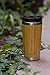 Elegant Reusable Bamboo Eco Travel Mug (Thermos) for Coffee or Tea | Splash-Proof, Easy to Clean Lid | Silicone Tea Infuser Included (15 Oz)