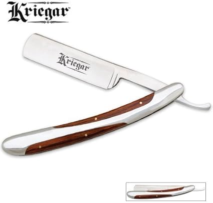 Amazon Com Kriegar Pakawood Handle Folding Straight Razor By Bud
