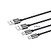 Meagoes Fast Micro USB Charging Cable(3.3ft/1M), 2-Pack Micro-USB Cords, for Samsung Galaxy S7 Edge/S7/S6 Edge/S6+/S6/S5/Note Edge/5/4, Sony Xperia, Moto X, Sharp Aquos, LG, HTC and More Phone - Gray