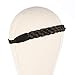 Vigour Synthetic Hair Headband Plaited Hair Head Hoop Elastic Stretch Hairpiece Braided Hair Headbands for Girls or Women's Hair Accessories Medium Brown Color