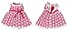 Baby 2 Sets Summer Dress Blue Doll Clothes Rose Flower Doll Clothing Dresses for 16-18 Inches American Girl Dolls