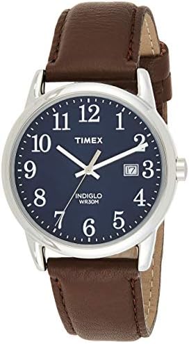Timex Easy Reader Bold - Reloj de 38 mm para hombre, esfera blanca con