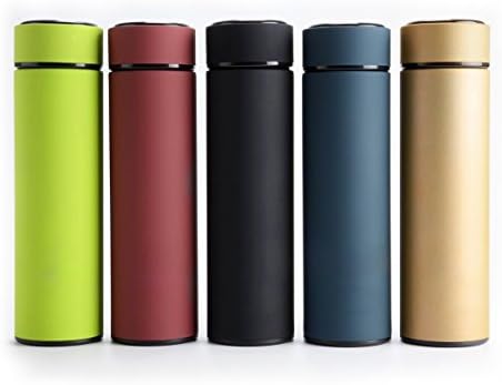 GreenQ 17 Oz (500 ml) Vacuum Insulated Stainless Steel Thermos Water Bottle, Double Walled to Hold Temperature Longer - BPA Free
