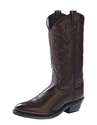 Old West Men's Trucker Western Work Boot Black Cherry 8 D(M) US