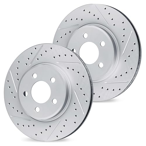 R1 Concepts Front Brakes and Rotors WBPN1-76024| Drilled Slotted Brake Rotors|…
