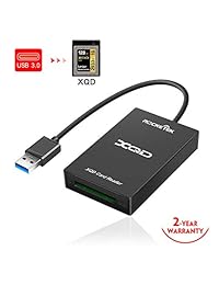 ?Upgraded Version? XQD Card Reader, Rocketek XQD Reader Compatible with Sony G M Series USB Mark XQD Card, Lexar 2933x 1400x USB Mark XQD Card for Windows Mac OS. USB 3.0 XQD Memory Card Reader