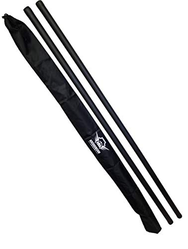 Foam Padded Training Bo Staff with Free Armory Carry Bag Case (Black/Pair, 4 ft.)