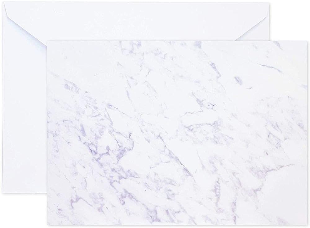 Granite Invitation Paper with Envelopes (5 x 7 in, Gray, 50 Sheets)