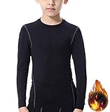 LANBAOSI Boys&Girls Fleece Thermal Long Sleeve Compression Underwear T-Shirt