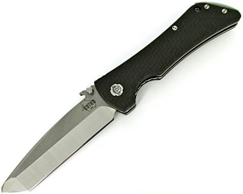 Southern Grind Bad Monkey Folding Knife Plain Edge Tanto - Tumbled Satin Finish T1-106-K