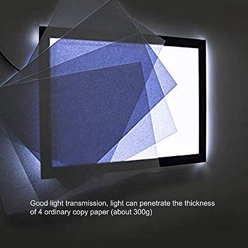 Tracing Light Box for Drawing A4 LED Light Box Tracer USB Power Cable Dimmable Brightness Ultra Thin Portable Light Pad for Artists Sketching Animation Designing 5D DIY Diamond Painting by SUNNY