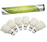 SHUANGLIAN Pack of 12 Professional Badminton Shuttlecock Training Match