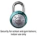 Master Lock 1561DAST Locker Lock Combination Padlock, 1 Pack, Colors May Vary