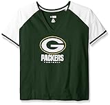 NFL Women's Plus Size Deep Vee Raglan Tee