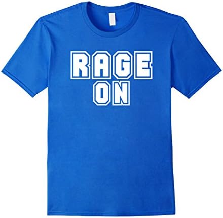Mens Rage On T-Shirt Medium Royal Blue