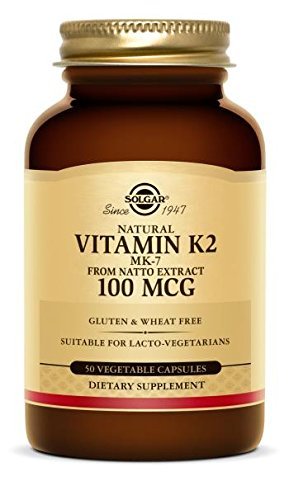 Solgar Natural Vitamin K2 (MK-7) Vegetable Capsules, 100 Mcg (2 PACK)