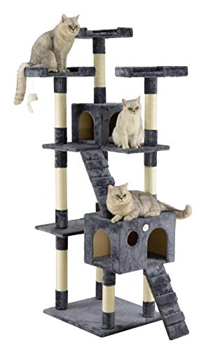 Go Pet Club Cat Tree Furniture 72in. (Best Cat Tree For Large Cats)