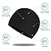 Comforer Swim Cap Silicone Swimming Cap for Women Men Adults Youths Waterproof Bathing for Long or Short Hair with 3D Ergonomic Design, Comfortable Fit Swim Caps - Black