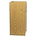 Flash Furniture Sony Laminate Wood Commercial-Grade Trash Receptacle with Tray Top, Wooden Restaurant Trash Can Cabinet and Garbage Receptacle, Oak
