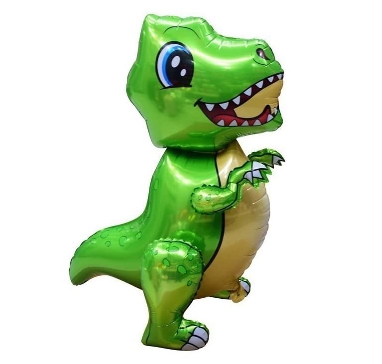 Green T-Rex 3D Dinosaur Foil Balloon, 80cm