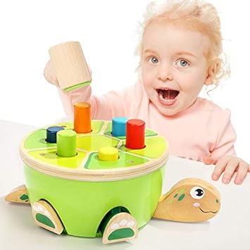 Top Bright Montessori Toys For Toddlers Learning Fine Motor Skills Preschool Wooden Toys Hammering Pounding Toys Gifts For 2 Year Old Girl Boy