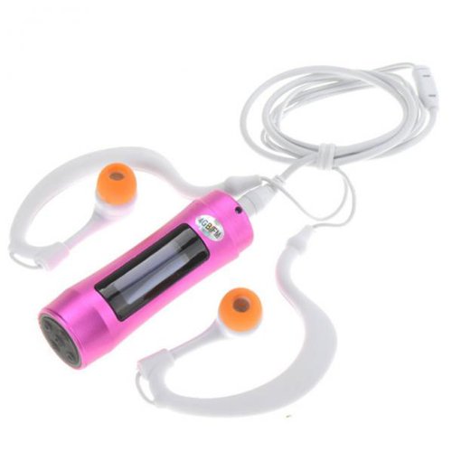 Walsoon WS530 Waterproof Underwater 4GB MP3 Music Player OLED Screen+FM Radio IPX8 for Swimming (Red)
