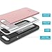 iPhone 8 PLUS / iPhone 7 PLUS Case DesignSkin [Slider] Upgraded Best Seller Card Slot Shock Absorption Shockproof 3-Layer Protective Cover Holder Wallet Case Heavy Duty Bumper (Rose Gold)