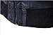 Beninos Men's Faux Leather Two-Pocket Trucker Coat with Detachable Hood (PY31, M) Black