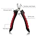 KOLPCTT Pet Professional Nail Scissiors, Premium Dogs & Cats Nail Clippers and Trimmer, Must-have Pet Grooming Supplies, Red