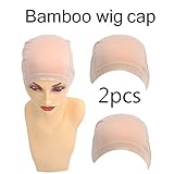 Bamboo Fiber/Sterilization/Sweat Proof/Wig Hair Stock Liner Cap Stretch Mesh Net 2PCS