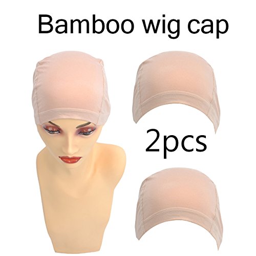 Bamboo Fiber/Sterilization/Sweat Proof/Wig Hair Stock Liner Cap Stretch Mesh Net 2PCS