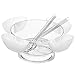 Jumbl Serve Chilled Bowl Set | Floating Salad Cups | Serving Spoon & Fork