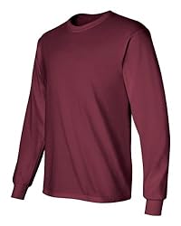 Gildan Adult L/S T-Shirt in Maroon - XXX-Large