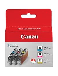 Canon 0621B016 CLI-8 Cartucho de tinta C M Y paquete de 3, mejor valor