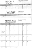 Pocket CALENDAR Planner 2 Yr 2016-17 Vinyl Cover White Cover Stock + Note Pad 1 Set