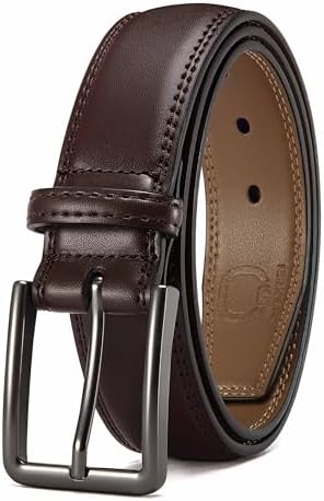 XOUXOU Men's Casual Leather Jeans Belts Classic Work Business