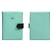 JAVOedge Mint/Black Two Tone Color RFID Blocking Passport Snap Closure Case with Pen Holder and 2 Matching Luggage Tags