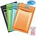 EAONE 400Pcs Mylar Zip Lock Bags, 8.5 x 13cm Double-Sided Metallic Resealable Clear Ziplock Foil Bags Food Storage Bags Hanging Storage Pouch Multicolor(Black, Green, Blue, Gold)