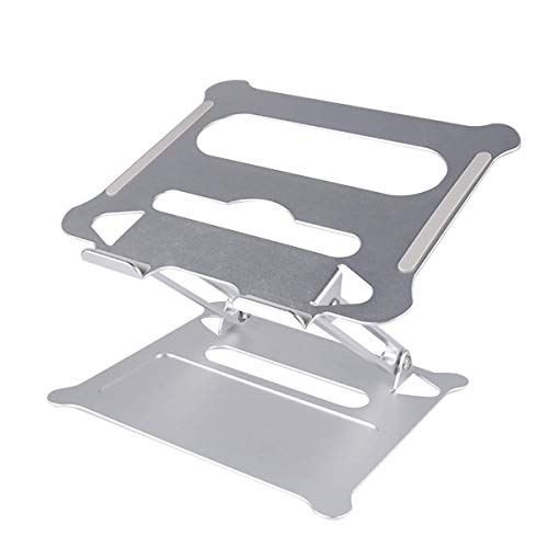 Laptop Stand, Aluminum Ventilation and Cooling Multi-Function Digital Creative Stand, Manual Folding Lift Base, Laptop Stand can also be Used for Tablet, Ipad (Less Than 17 Inches), Easy to Store, Car