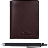 Urban Forest Zylo Vintage Leather Wallet Gift Set For Men - Includes Wallet, Keychain & Pen, Brown - View #14