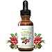 Organic Rosehip Oil ~ 100% Pure and Unrefined Virgin Rosehip Seed Oil, 1 oz ~ Anti Aging, Antioxidant Rich Skin Moisturizer for Improving the Look of Face Wrinkles, Scars, Acne & Stretch Marks
