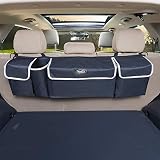 YoGi Prime car Organizer, Trunk Storage, Trunk Organizer Will Provides You The Most Storage Space Possible, Use It As A Back Seat StorageCar Cargo Organizer and Free Your Trunk Floor (Black-Hang)