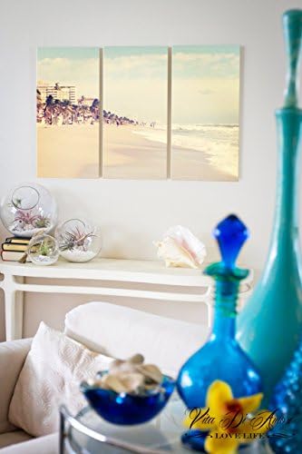 Beach Metallic Print on Acrylic with float mount frames.