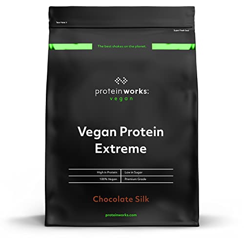 Protein Works - Protéine Végane Extrême | Mélange de vitamines ajouté | Qualité première | Shake de protéines végétales | 14 Servings | Chocolat Onctueux | 500g