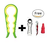 Jar Opener Bottle Opener Wine Opener Wine Stoppers [4 PACK] Rubber Gripper Jar Opener For Weak Hand,Elderly, Seniors, Arthritis Sufferers/Opener Matching With Variety Of Seals & Lids